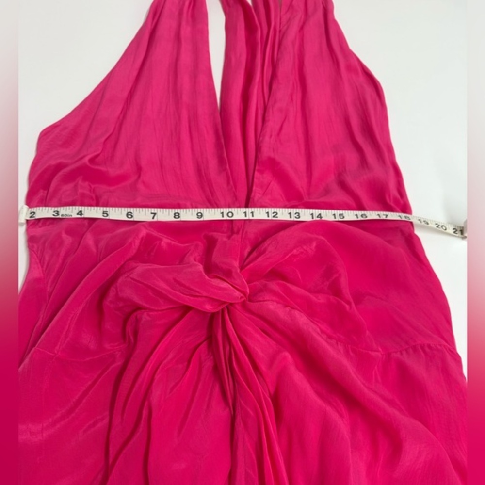 The Drop Halter Swirl Waist Slim Dress - Beetroot - L - NWT - Picture 7 of 12